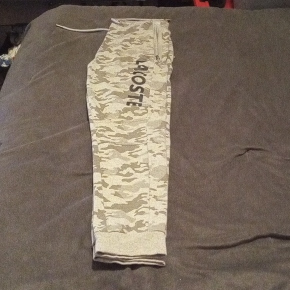 Men's Large Grey Army Camo Lacoste Sweat suit - Picture 5 of 13